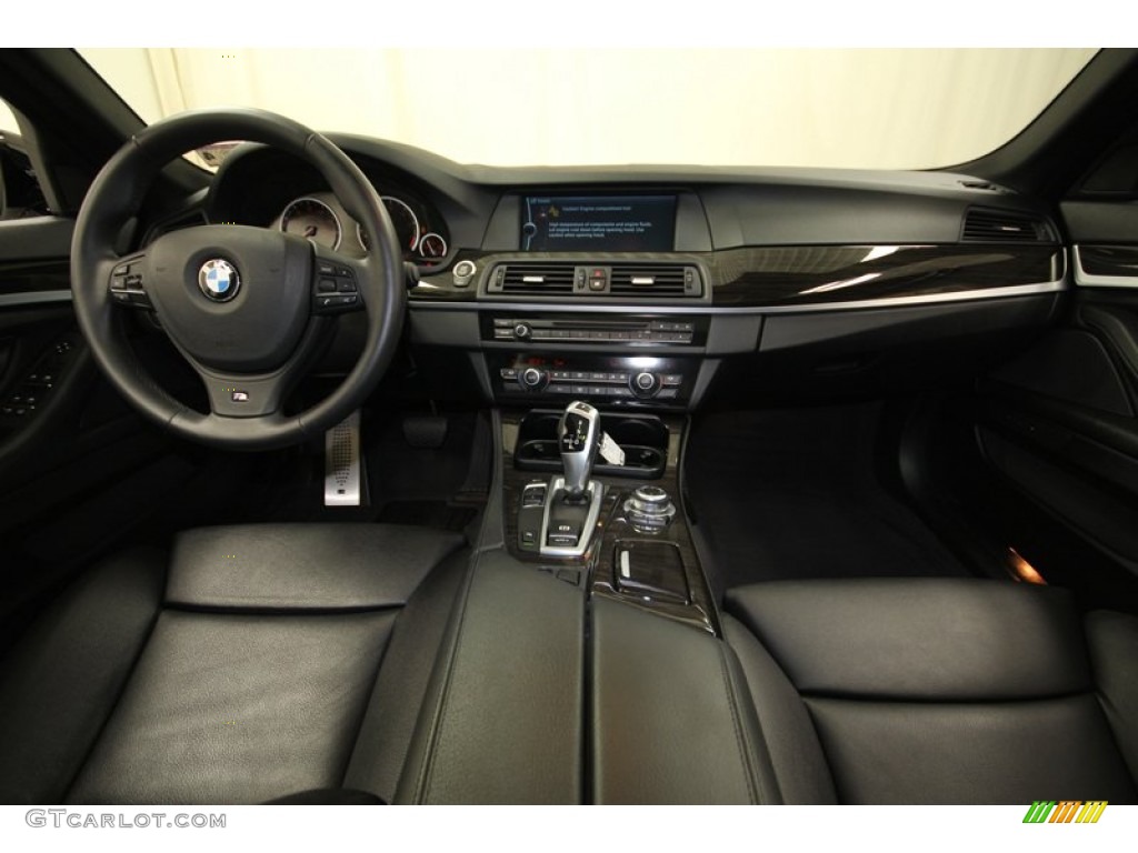 2012 BMW 5 Series 535i Sedan Black Dashboard Photo #81073386