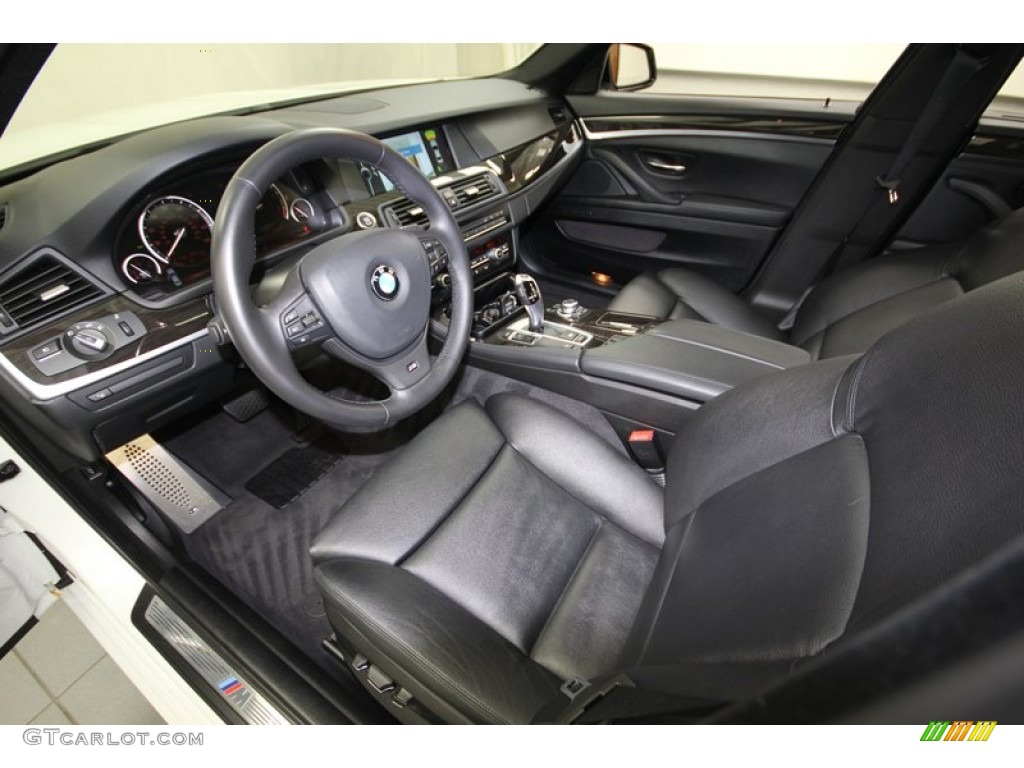 Black Interior 2012 BMW 5 Series 535i Sedan Photo #81073449