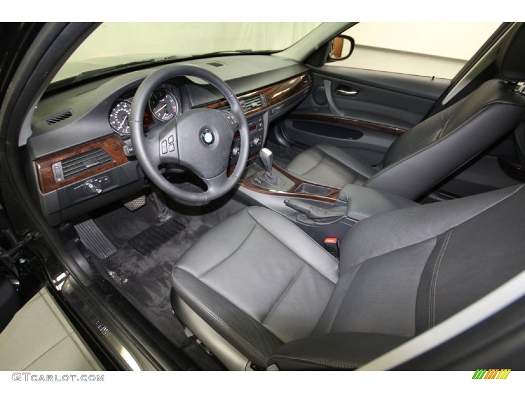 Black Interior 2011 BMW 3 Series 328i Sedan Photo #81074268