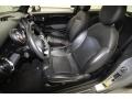 2009 Mini Cooper Punch Carbon Black Leather Interior Front Seat Photo
