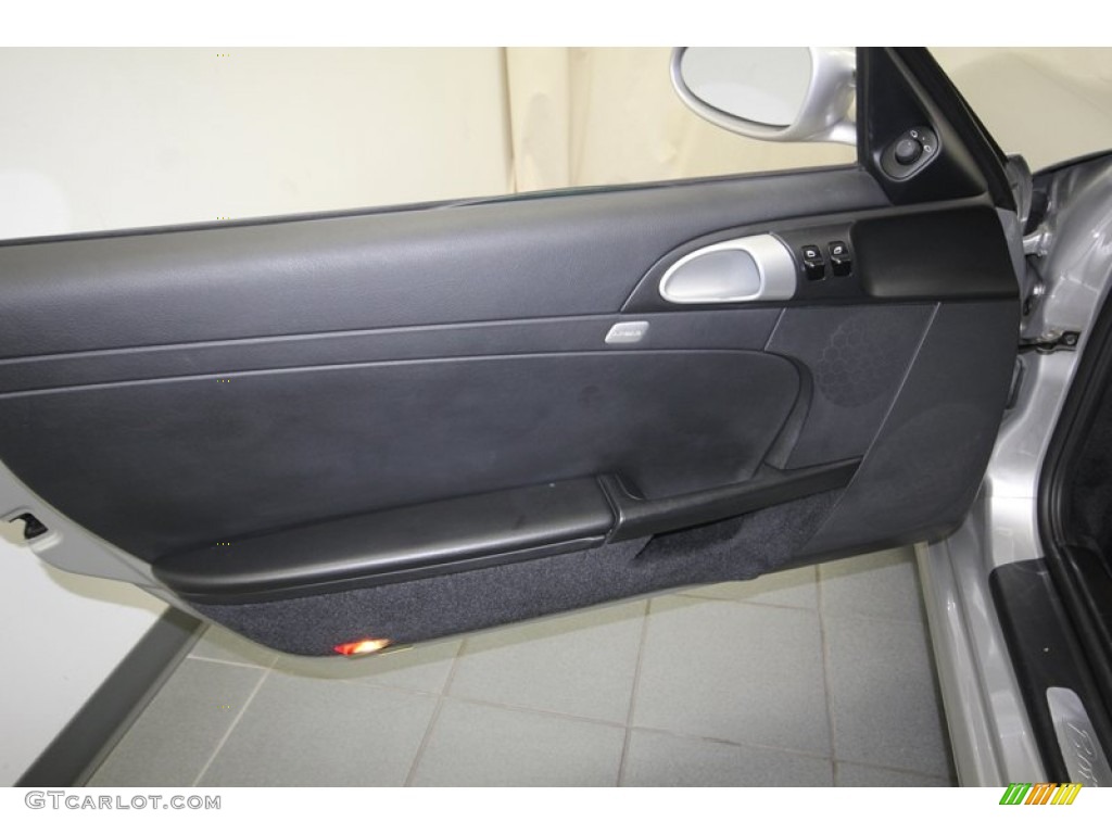 2006 Porsche Boxster Standard Boxster Model Black Door Panel Photo #81075198