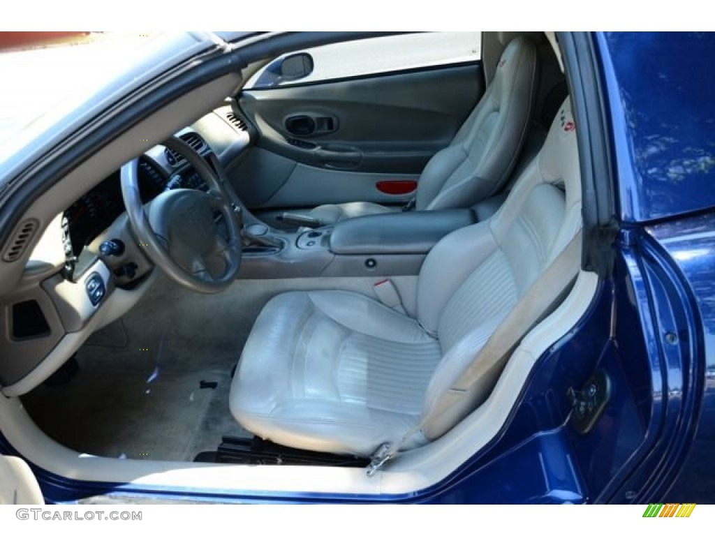 2004 Corvette Coupe - LeMans Blue Metallic / Light Oak photo #11