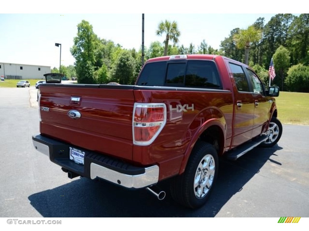 2013 F150 XLT SuperCrew 4x4 - Ruby Red Metallic / Adobe photo #5