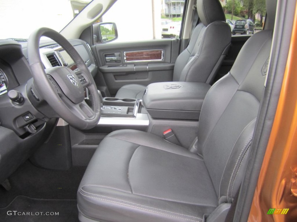 Dark Slate Gray Interior 2012 Dodge Ram 1500 Laramie Quad Cab 4x4 Photo #81082027