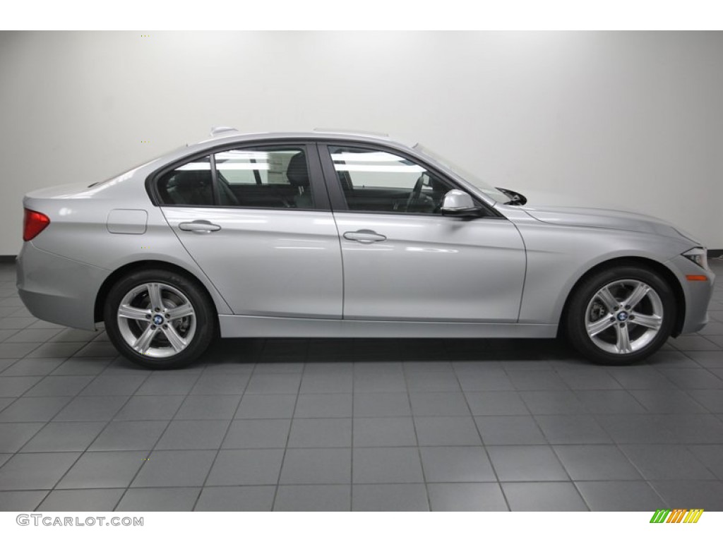 2013 3 Series 328i Sedan - Glacier Silver Metallic / Black photo #2