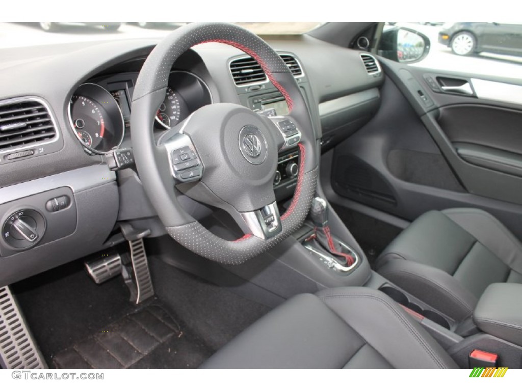 Titan Black Interior 2013 Volkswagen GTI 2 Door Autobahn Edition Photo #81083267