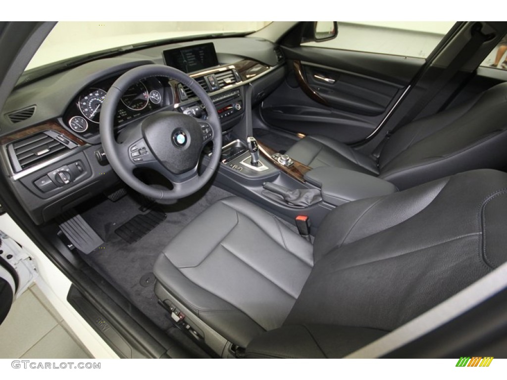 Black Interior 2013 BMW 3 Series 328i Sedan Photo #81084000