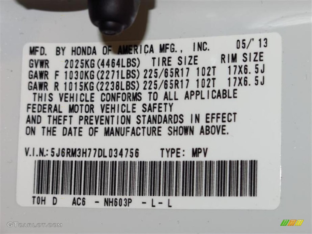 2013 CR-V EX-L - White Diamond Pearl / Beige photo #11