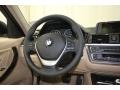 Venetian Beige 2013 BMW 3 Series 328i Sedan Steering Wheel