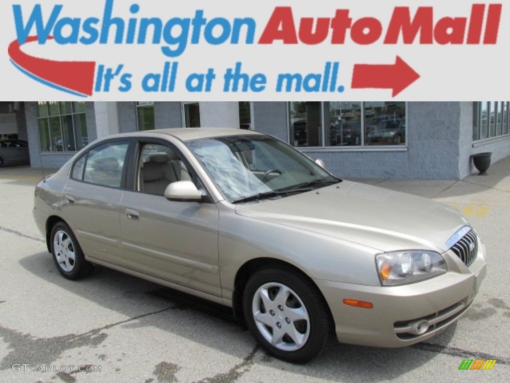 2006 Elantra Limited Sedan - Champagne Beige / Beige photo #1
