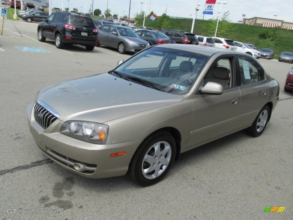 2006 Elantra Limited Sedan - Champagne Beige / Beige photo #5