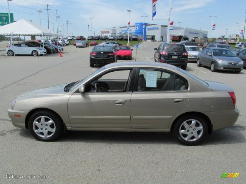 2006 Elantra Limited Sedan - Champagne Beige / Beige photo #6