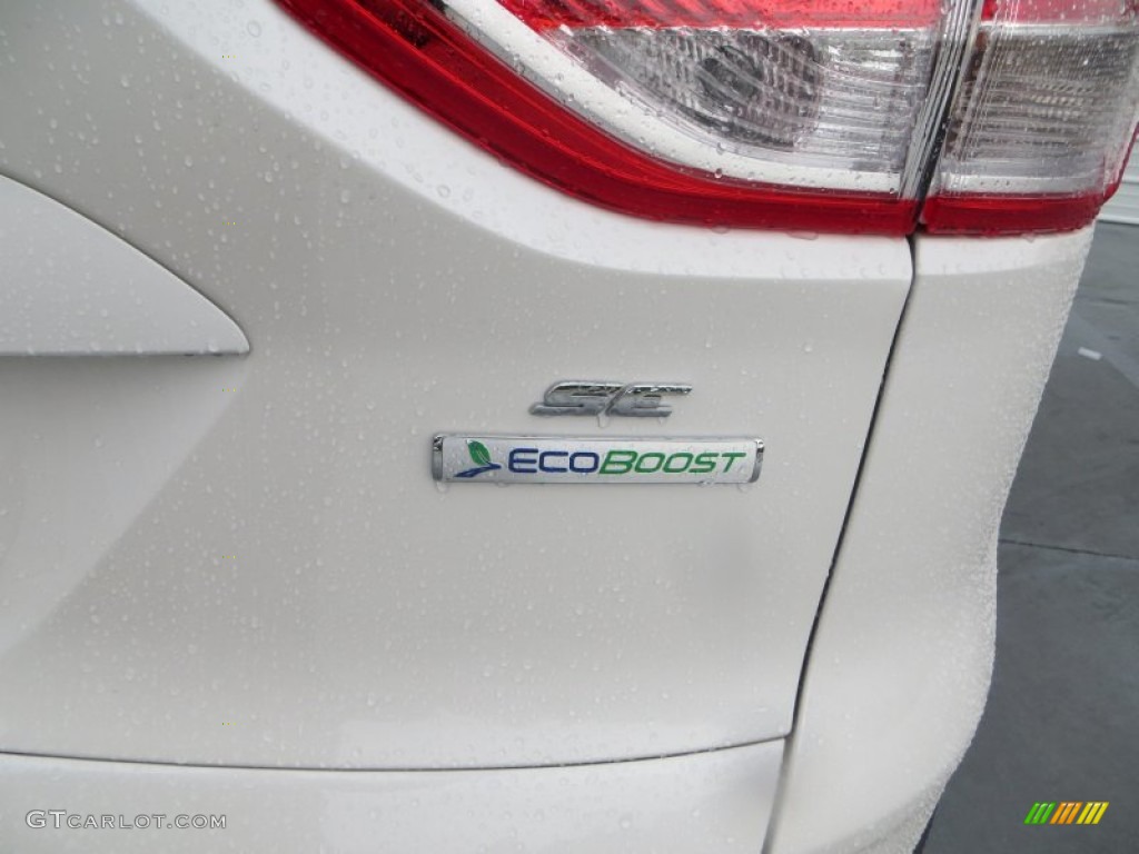 2013 Escape SE 1.6L EcoBoost - White Platinum Metallic Tri-Coat / Charcoal Black photo #7