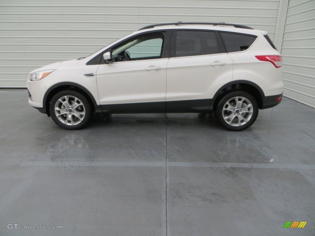 2013 Escape SE 1.6L EcoBoost - White Platinum Metallic Tri-Coat / Charcoal Black photo #8