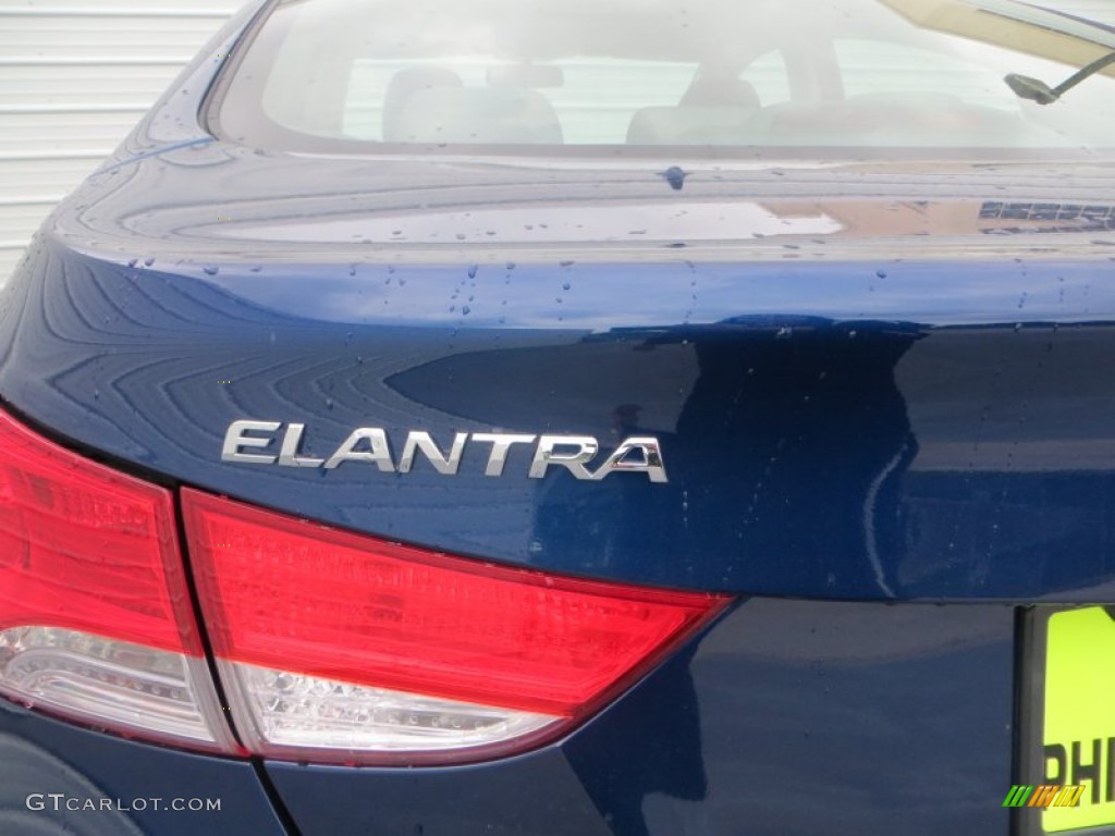 2013 Elantra Limited - Atlantic Blue / Gray photo #6