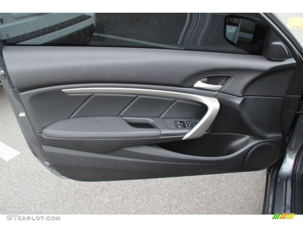 2011 Honda Accord EX Coupe Black Door Panel Photo #81088353