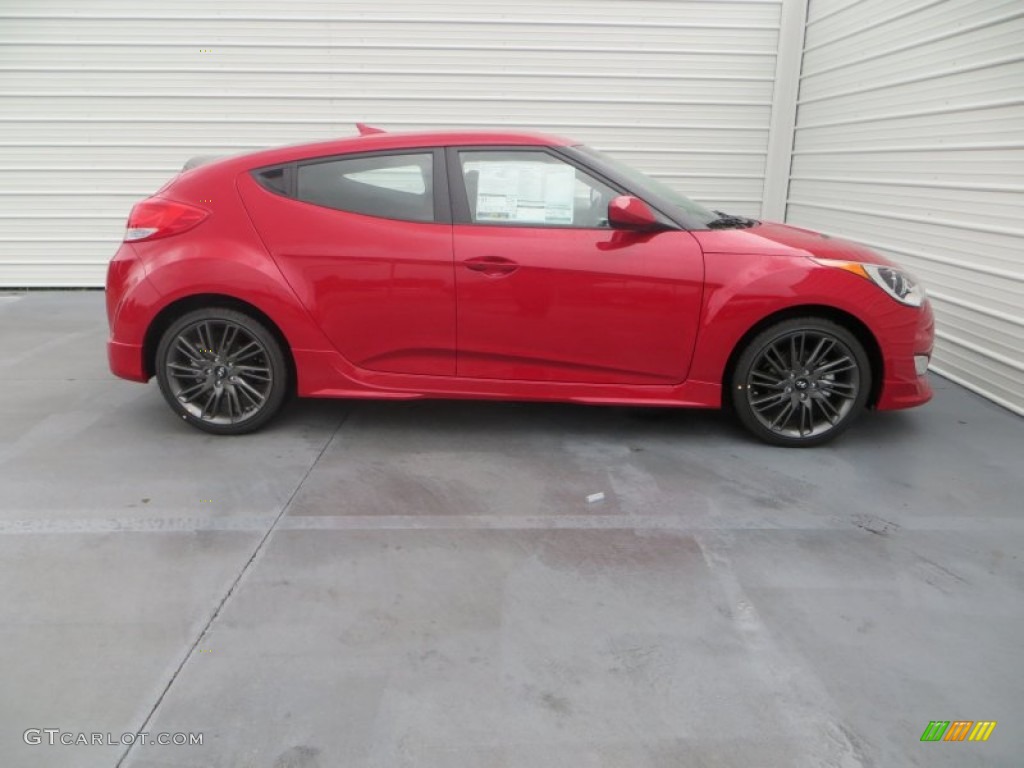 2013 Veloster RE:MIX Edition - Boston Red / Black photo #8