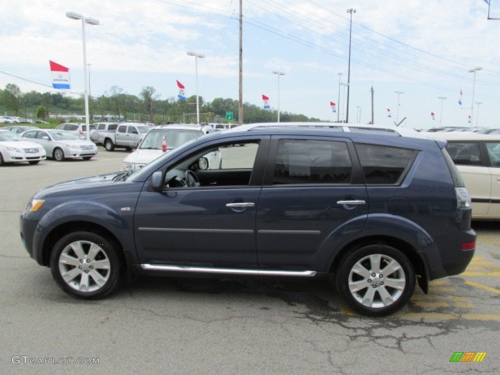 2009 Outlander SE 4WD - Deep Blue Metallic / Black photo #7