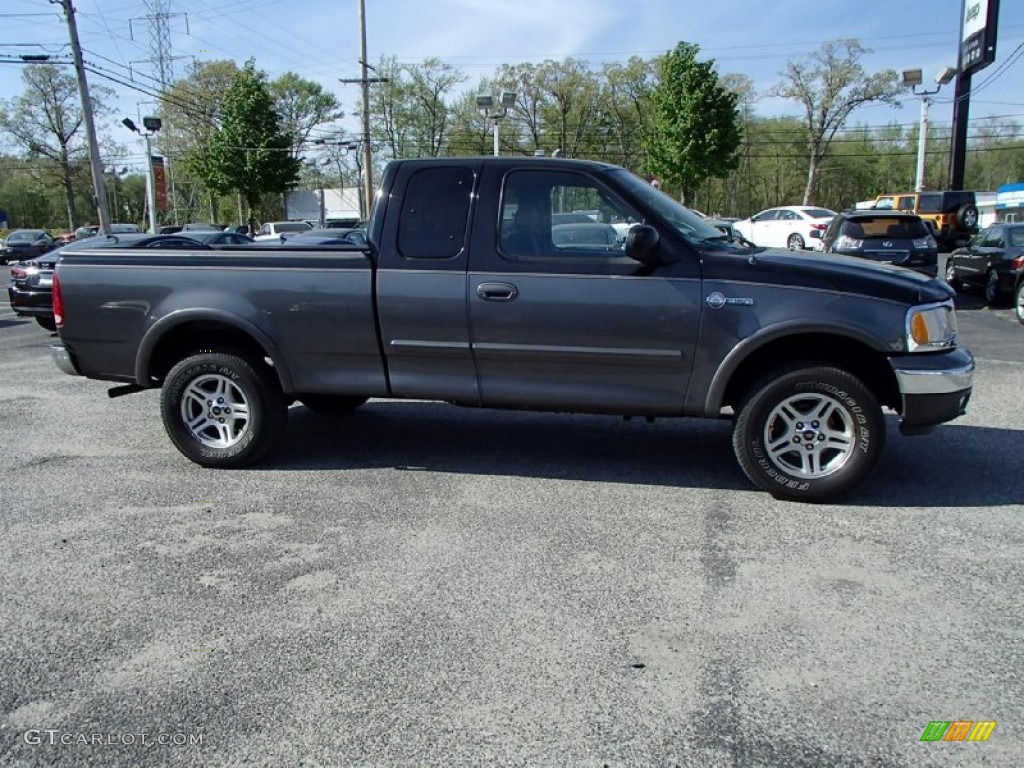 2003 F150 Heritage Edition Supercab 4x4 - Black / Dark Graphite Grey photo #4