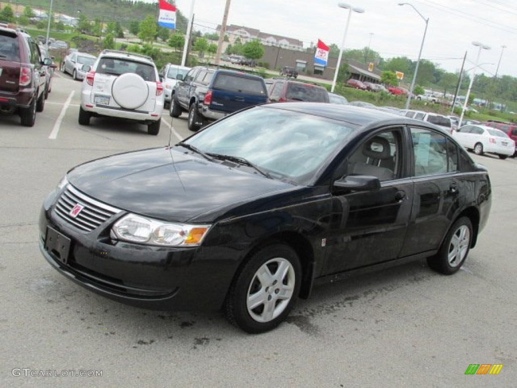 Black Onyx 2007 Saturn ION 2 Sedan Exterior Photo #81093205