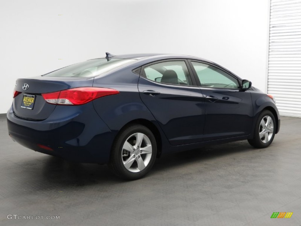 2013 Elantra GLS - Indigo Night / Gray photo #2