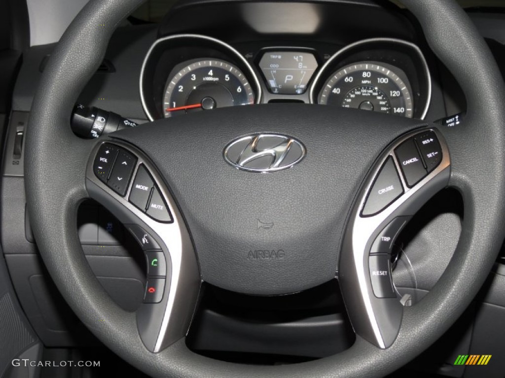 2013 Elantra GLS - Indigo Night / Gray photo #4