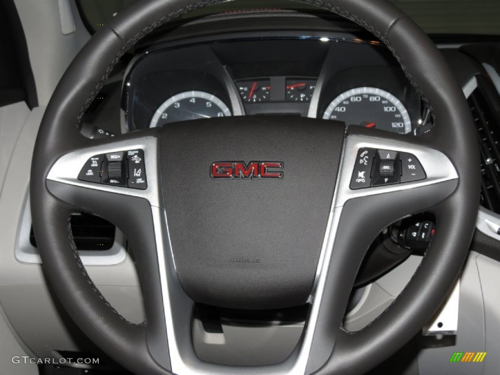 2013 GMC Terrain SLT Light Titanium Steering Wheel Photo #81095007