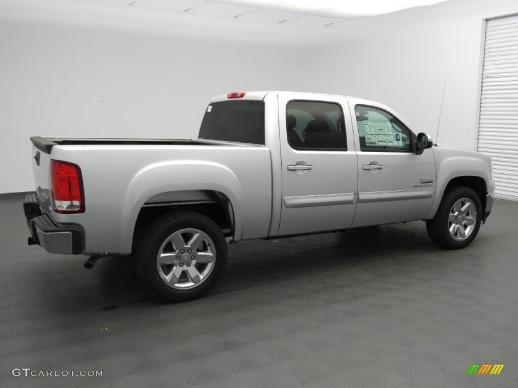 2013 Sierra 1500 SLE Crew Cab - Quicksilver Metallic / Ebony photo #2