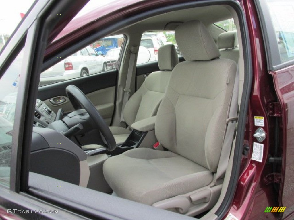 Stone Interior 2012 Honda Civic LX Sedan Photo #81095507