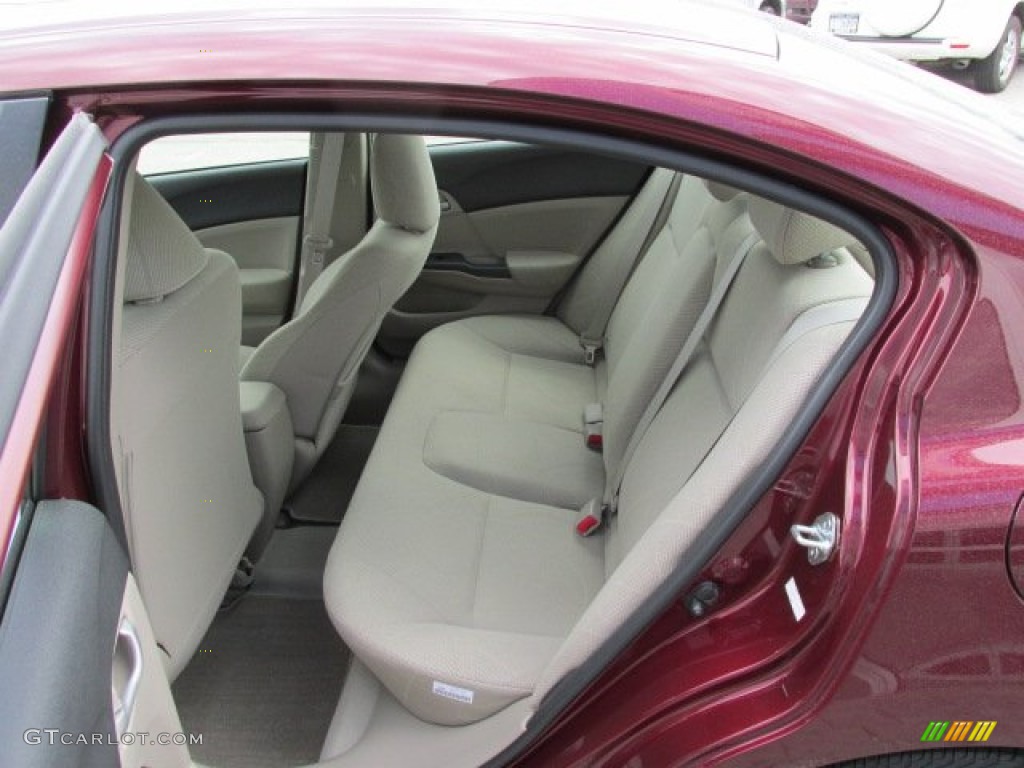 Stone Interior 2012 Honda Civic LX Sedan Photo #81095551