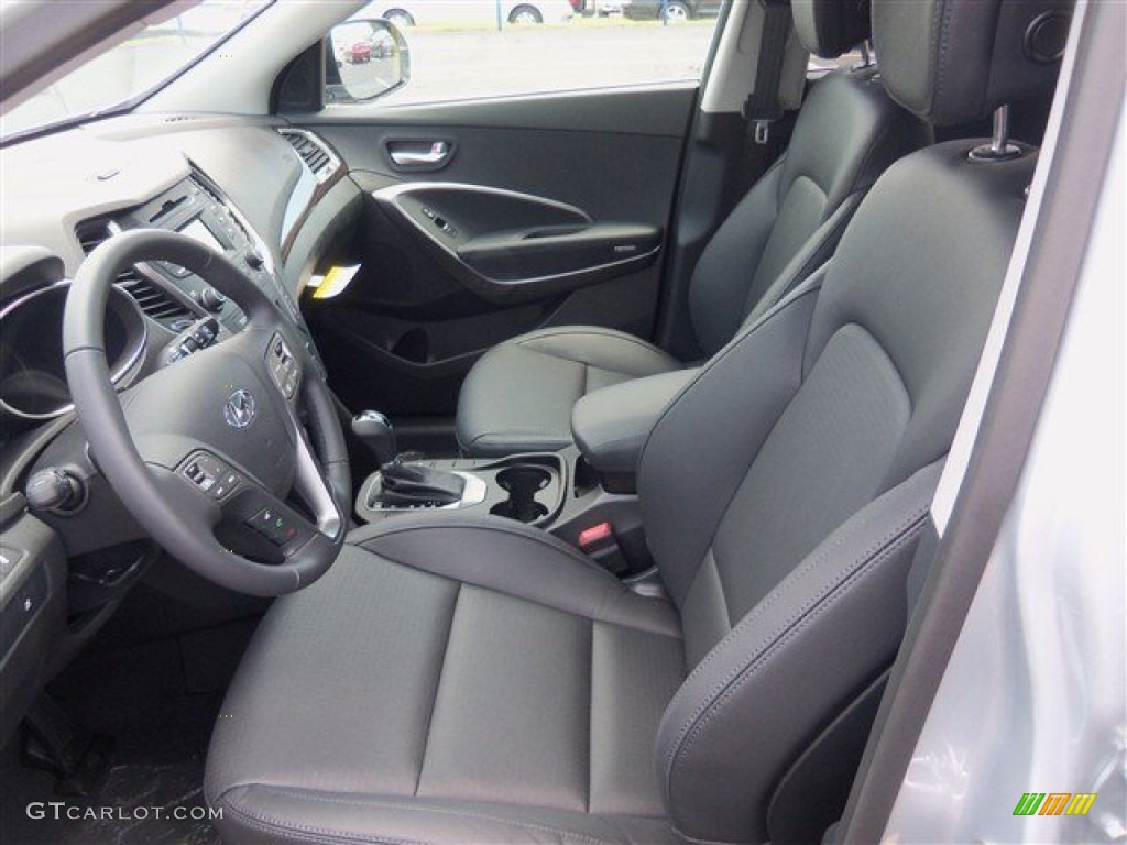 Black Interior 2013 Hyundai Santa Fe Limited Photo #81098888