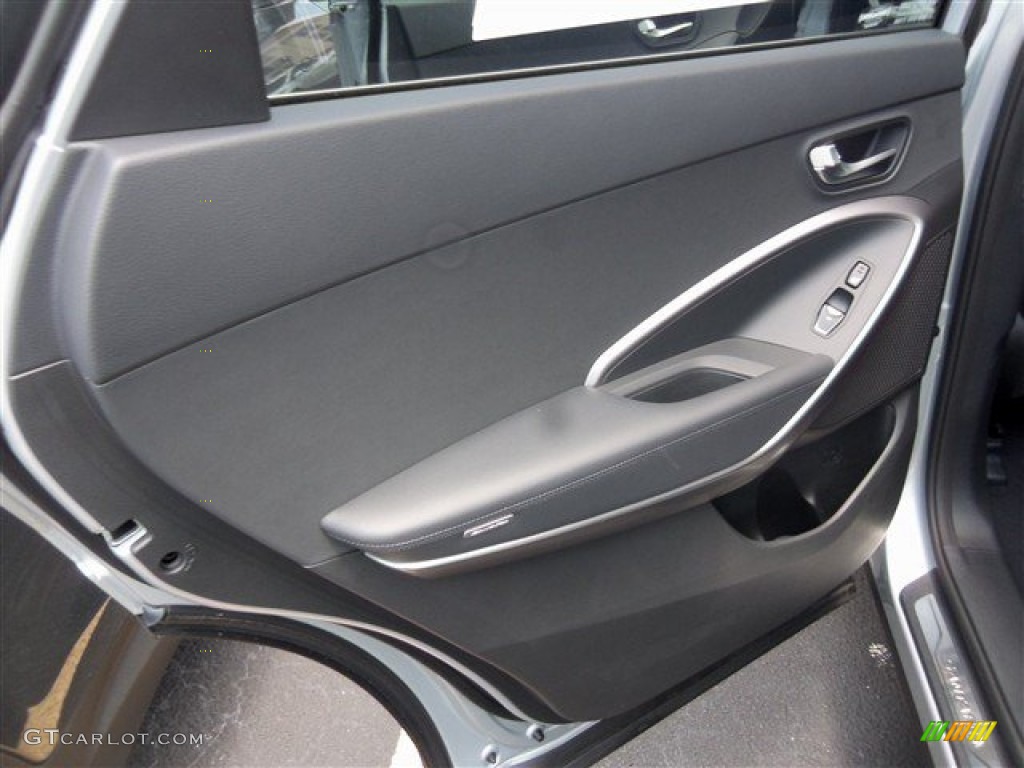 2013 Hyundai Santa Fe Limited Black Door Panel Photo #81098909