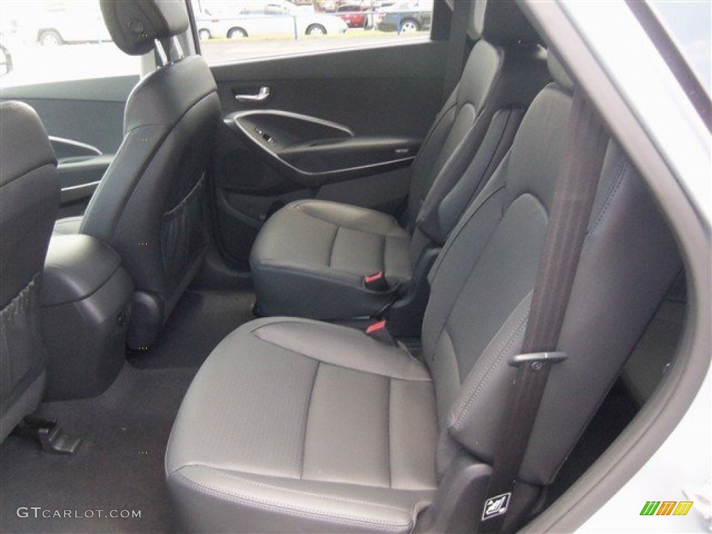 Black Interior 2013 Hyundai Santa Fe Limited Photo #81098927