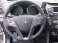 Black 2013 Hyundai Santa Fe Limited Steering Wheel