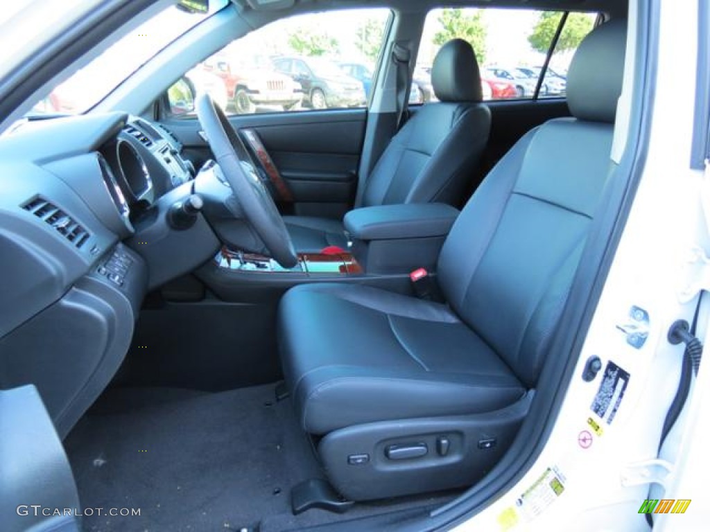Black Interior 2013 Toyota Highlander Limited Photo #81099849