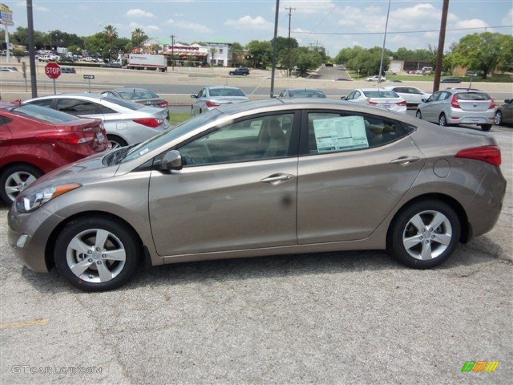 2013 Elantra GLS - Desert Bronze / Beige photo #4