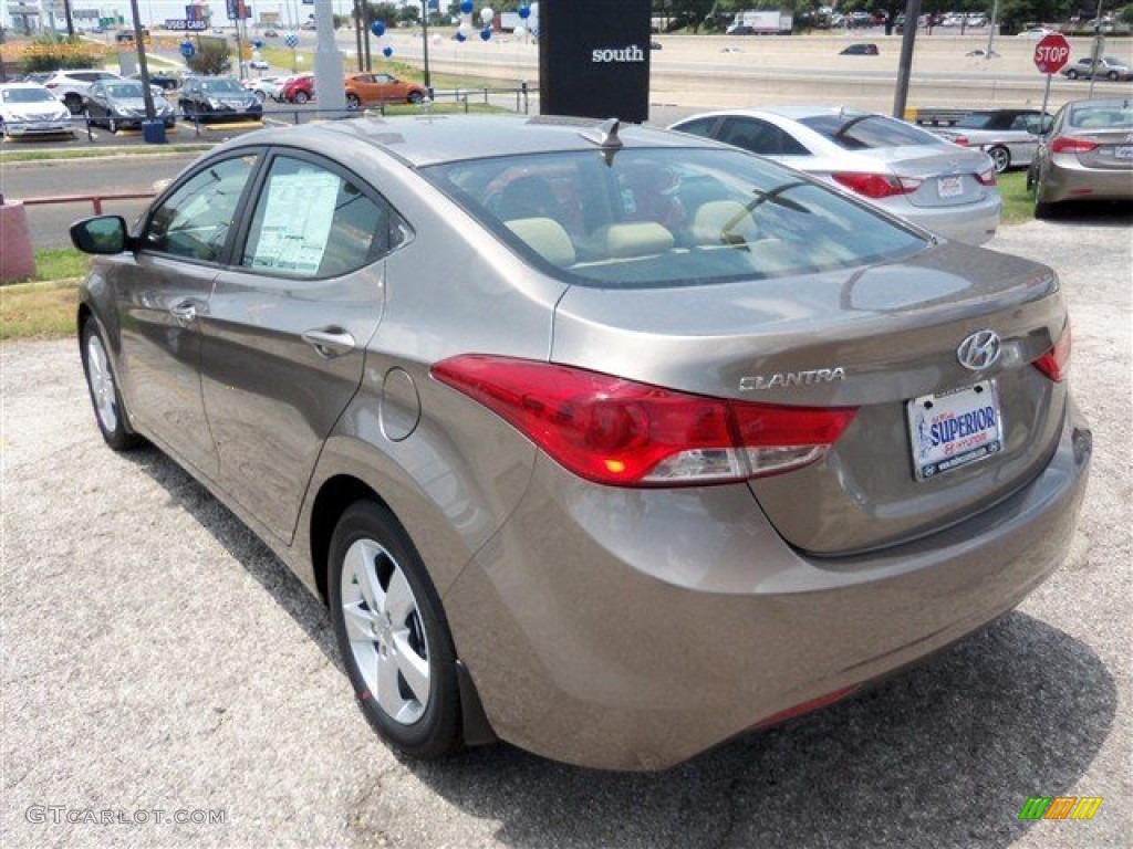2013 Elantra GLS - Desert Bronze / Beige photo #5