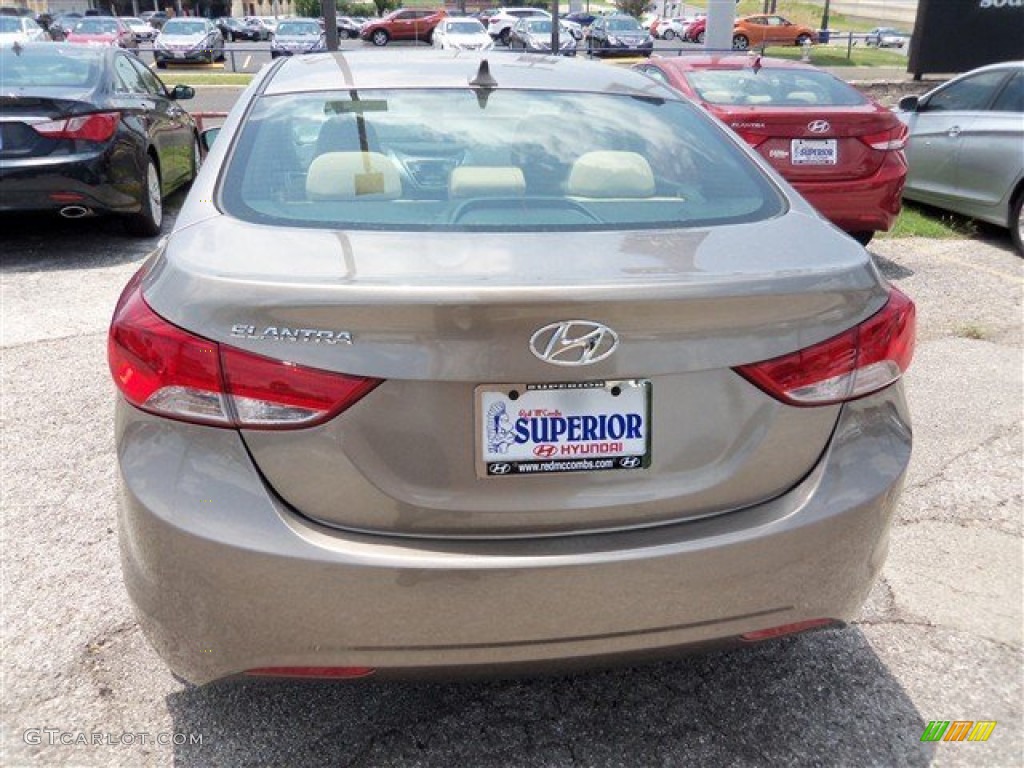 2013 Elantra GLS - Desert Bronze / Beige photo #6