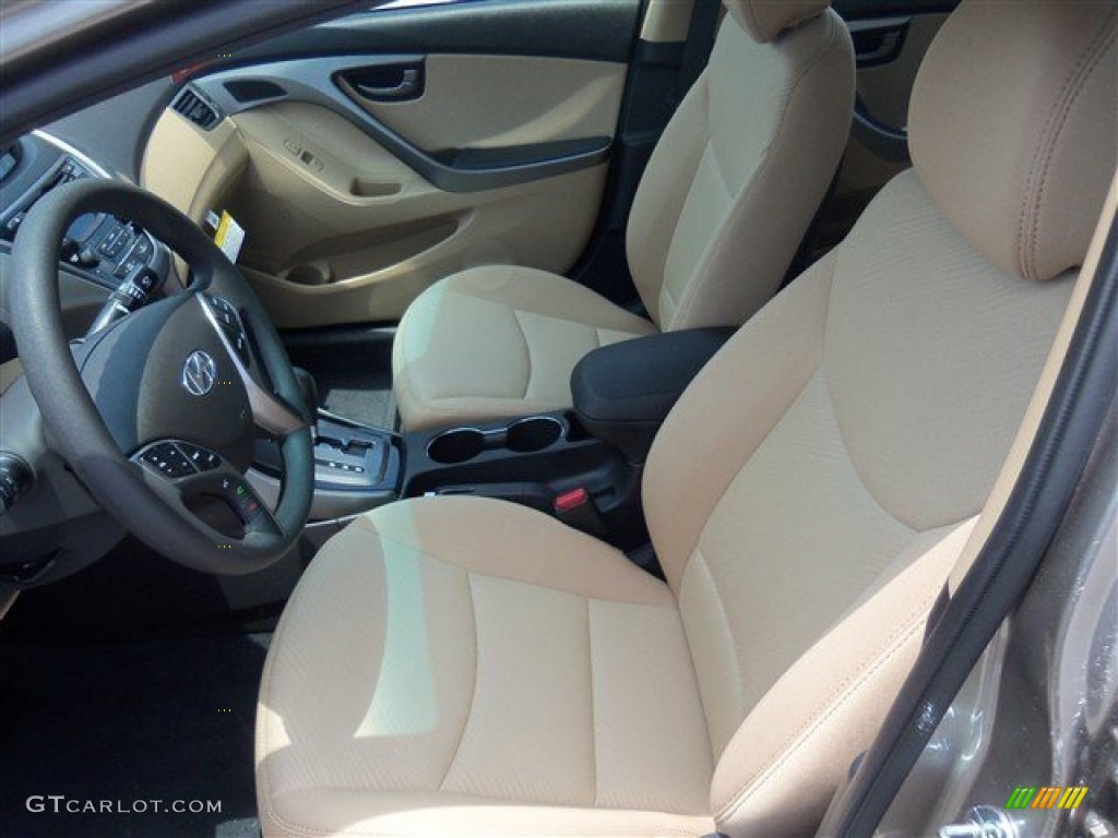 2013 Elantra GLS - Desert Bronze / Beige photo #9