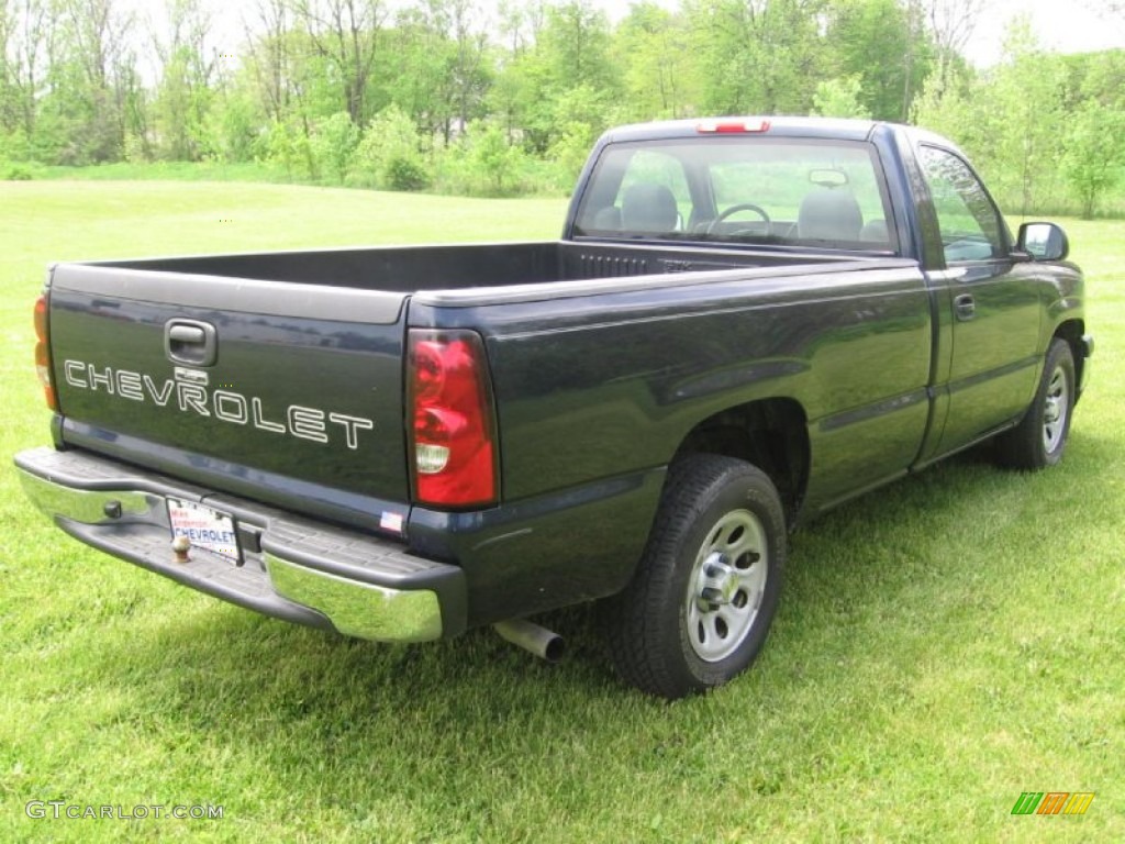 2006 Silverado 1500 Regular Cab - Dark Blue Metallic / Dark Charcoal photo #4