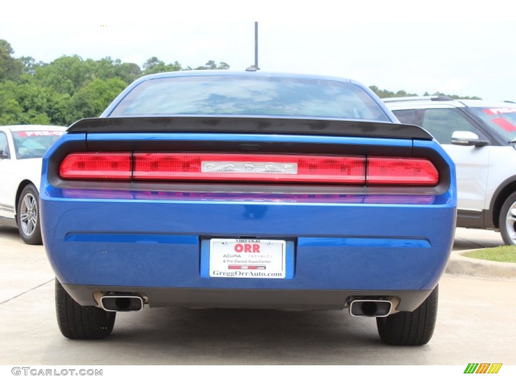 2012 Challenger R/T - Blue Streak Pearl / Dark Slate Gray photo #8