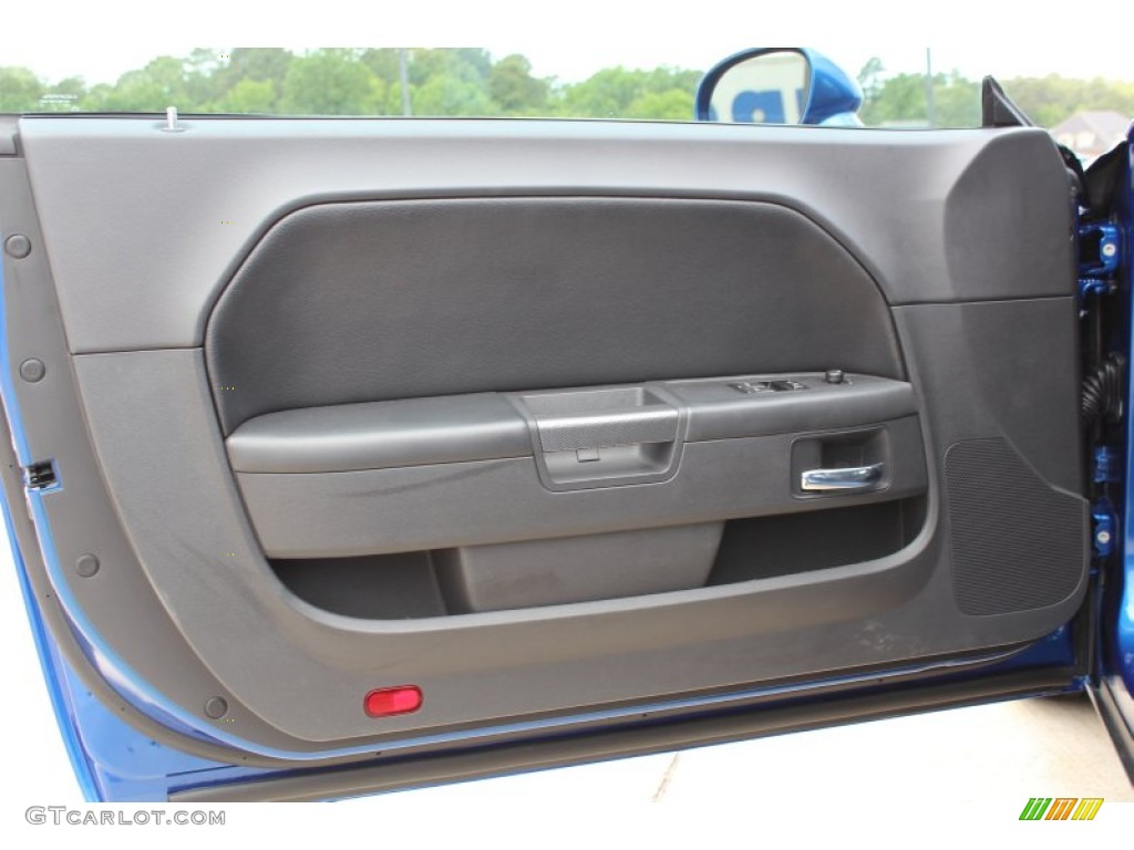 2012 Dodge Challenger R/T Dark Slate Gray Door Panel Photo #81101552