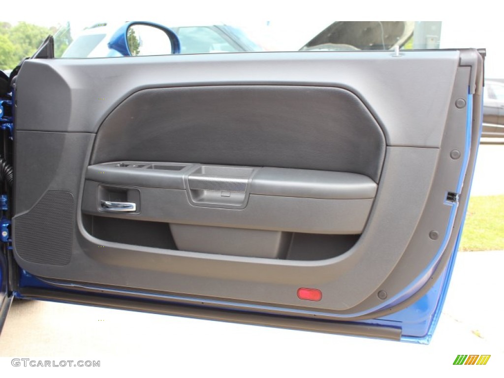 2012 Dodge Challenger R/T Dark Slate Gray Door Panel Photo #81101600