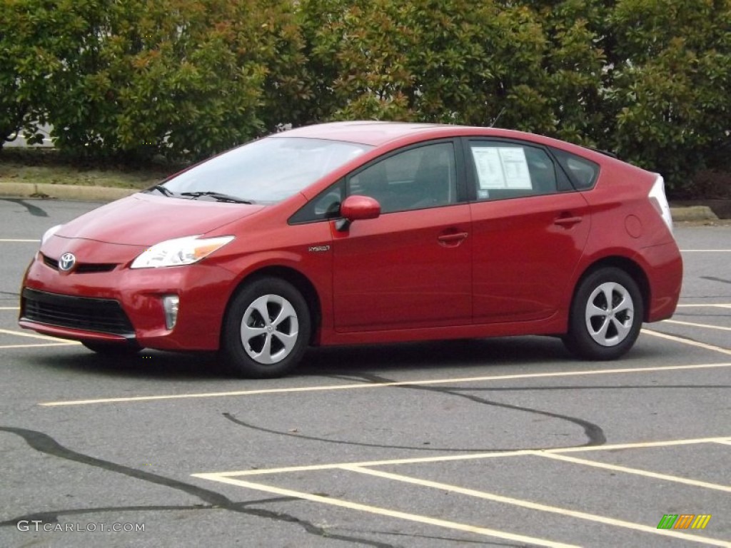 2012 Prius 3rd Gen Two Hybrid - Barcelona Red Metallic / Dark Gray photo #1