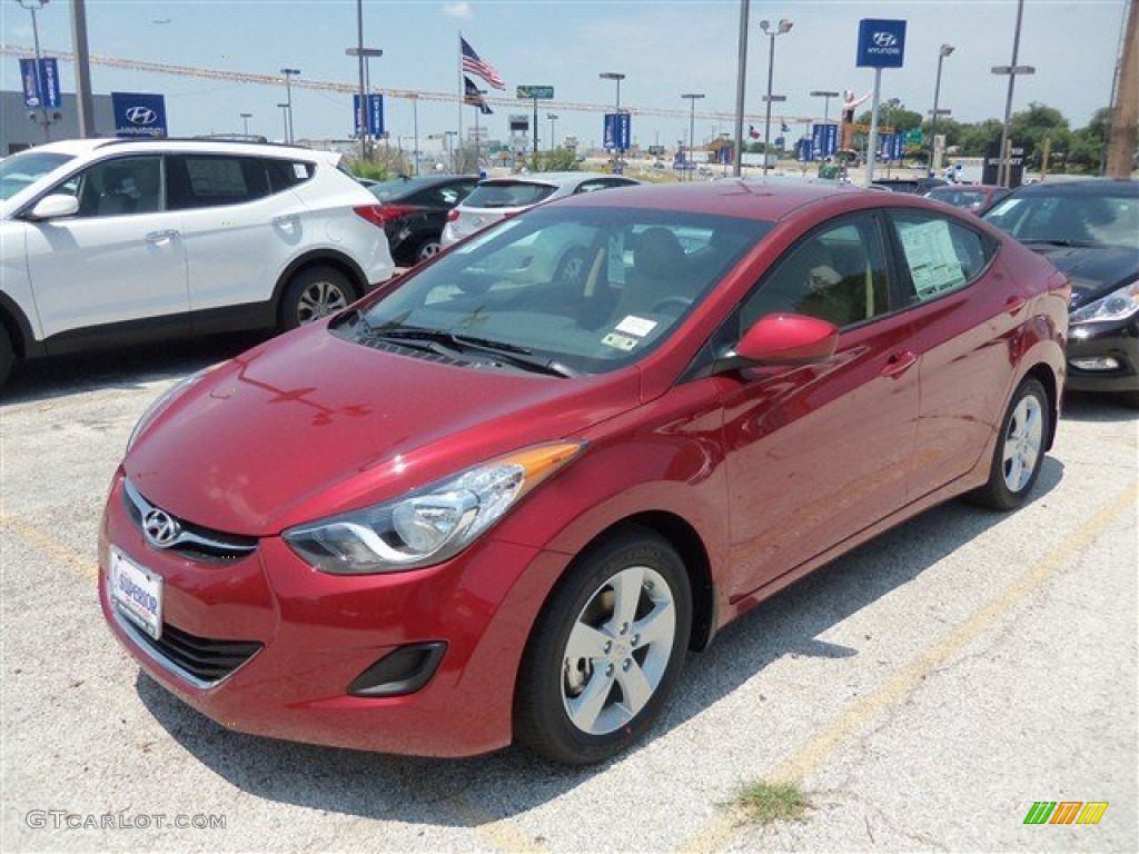 2013 Elantra GLS - Sparkling Ruby / Beige photo #1