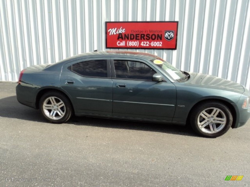 2006 Charger R/T - Magnesium Pearlcoat / Dark Slate Gray/Light Graystone photo #2