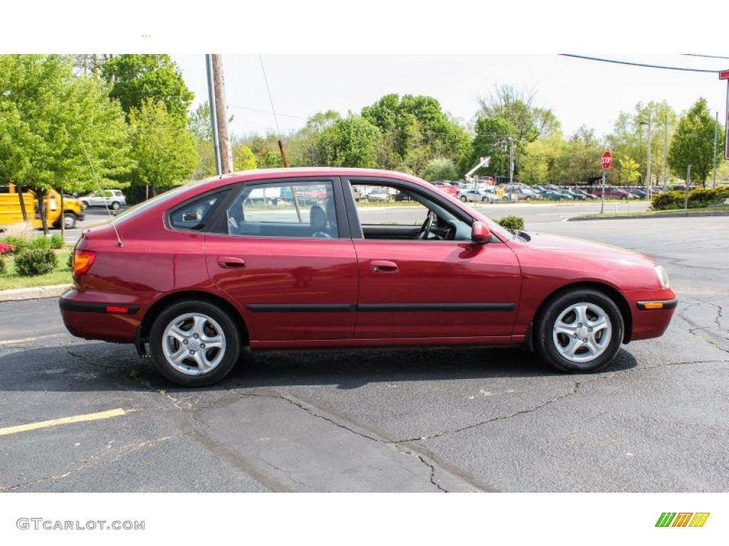 Chianti Red 2003 Hyundai Elantra GT Hatchback Exterior Photo #81102841