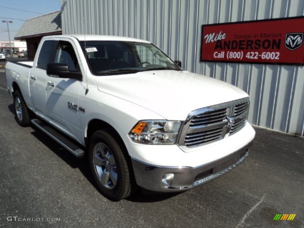 2013 1500 Big Horn Quad Cab 4x4 - Bright White / Black/Diesel Gray photo #1