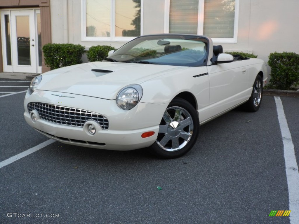 Whisper White 2002 Ford Thunderbird Premium Roadster Exterior Photo #81103718