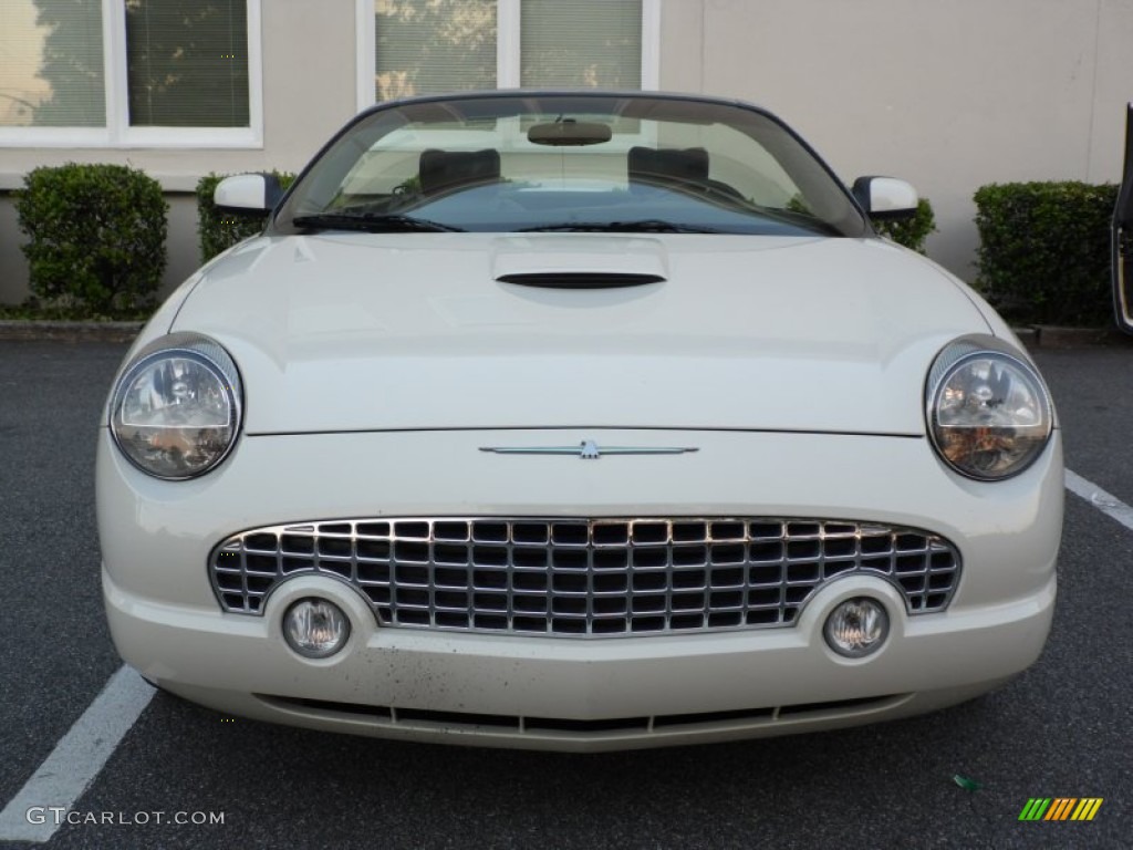 Whisper White 2002 Ford Thunderbird Premium Roadster Exterior Photo #81103844